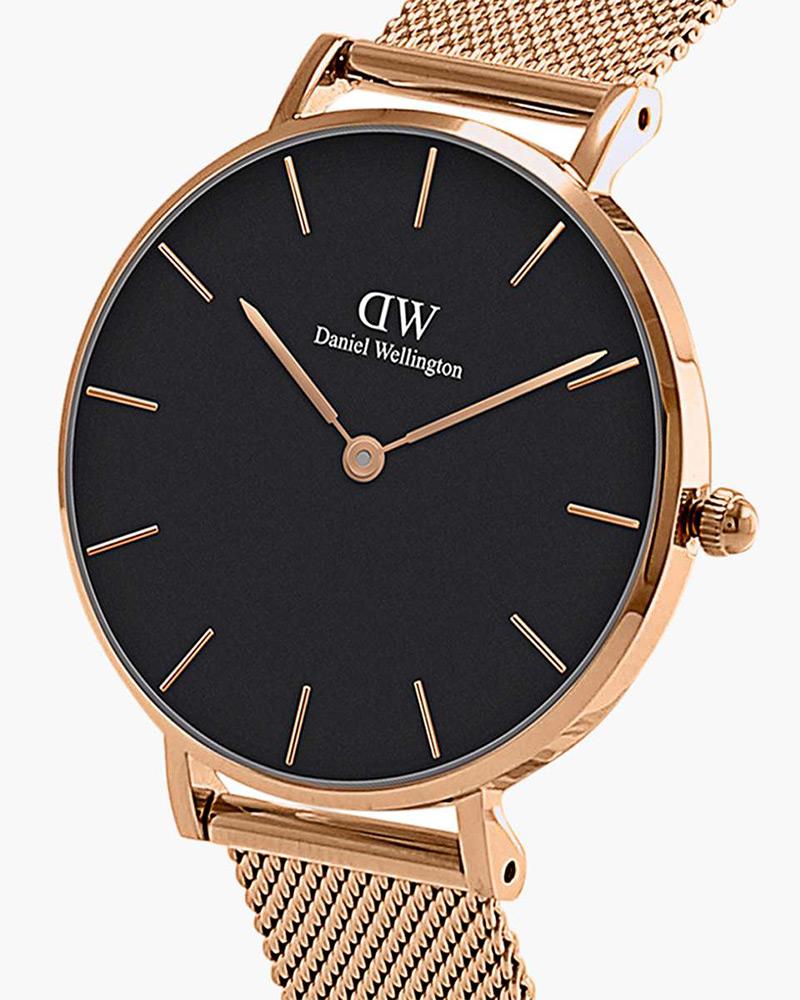 Daniel Wellington Classic Petite Gold Set | Black Dial Edition
