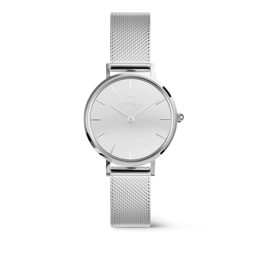 Daniel Wellington Classic Petite Couple Set | Silver Mesh Edition