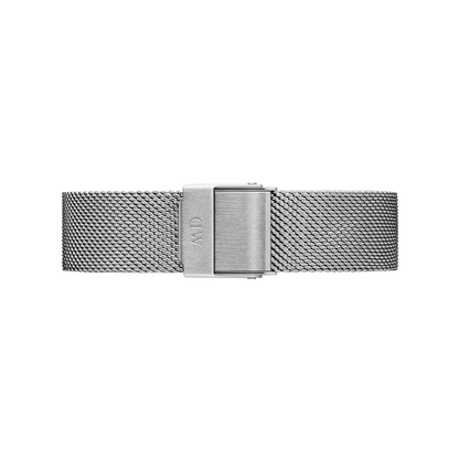 Daniel Wellington Iconic Silver Noir Set | Black Dial & Silver Mesh