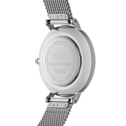 Daniel Wellington Iconic Silver Noir Set | Black Dial & Silver Mesh