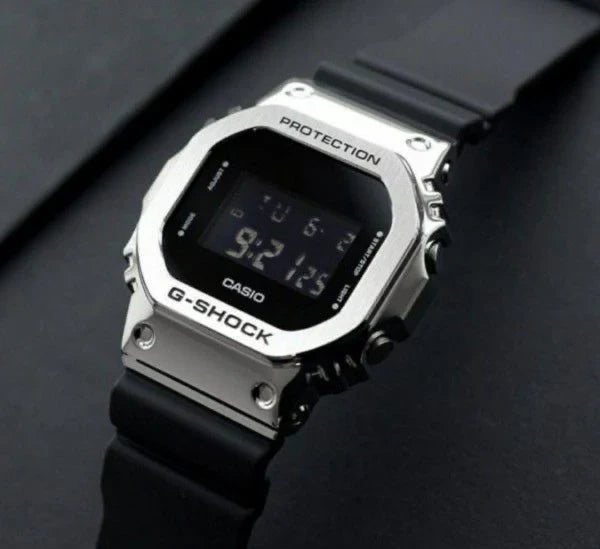 G-SHOCK 5600BB METAL BODY SILVER BLACK