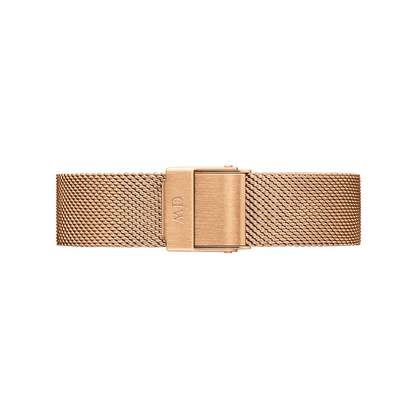 Daniel Wellington Petite Amber Brown Set | Rose Gold Mesh
