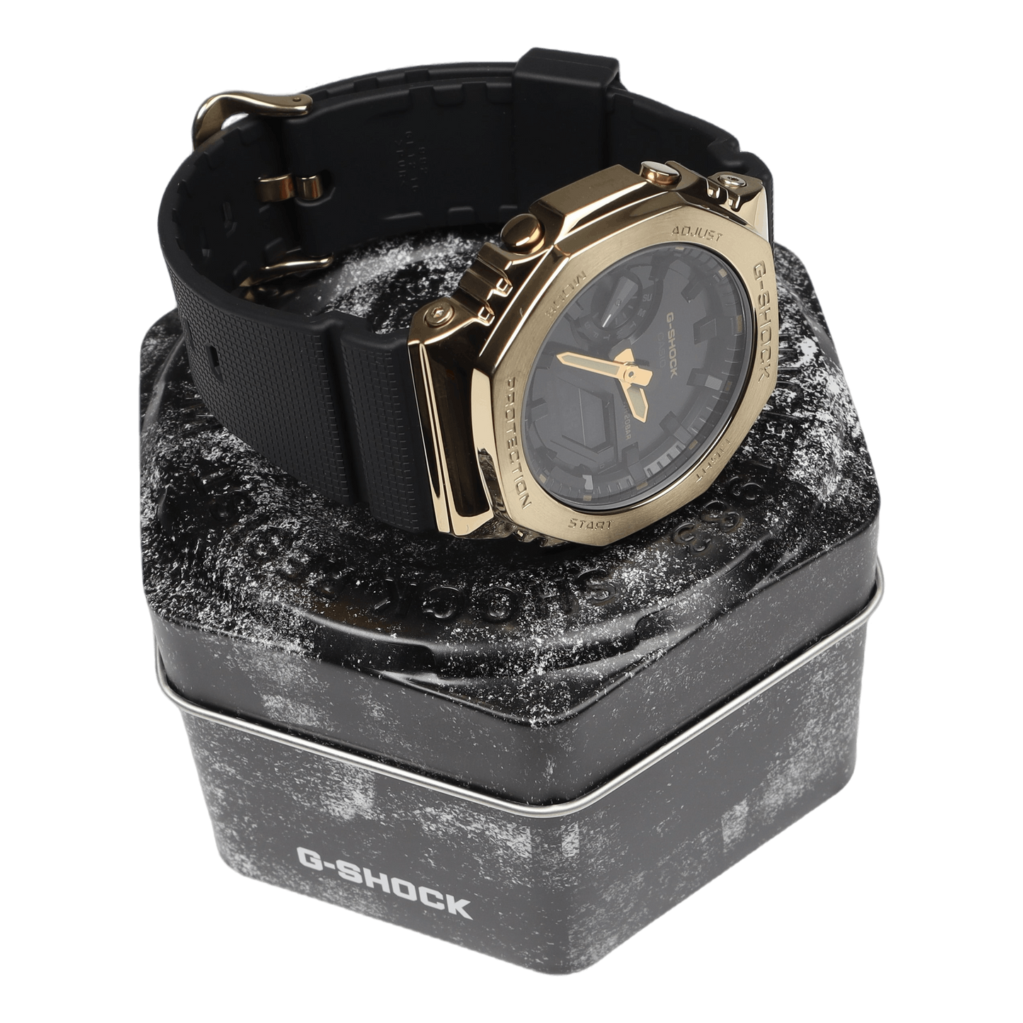 G-SHOCK GM-2100 – Full Metal Gold Bezel | Black Dial Octagon Beast