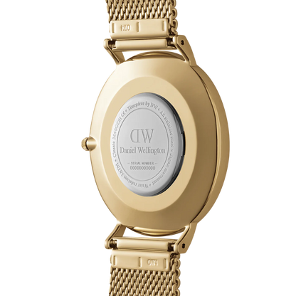 Daniel Wellington Petite Sheffield Rose Set | Black Dial & Gold Mesh