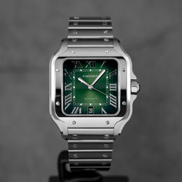 SANTOS DE CARTIER L GREEN DIAL