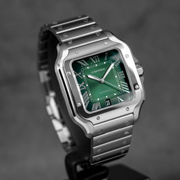 SANTOS DE CARTIER L GREEN DIAL