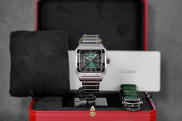 SANTOS DE CARTIER L GREEN DIAL