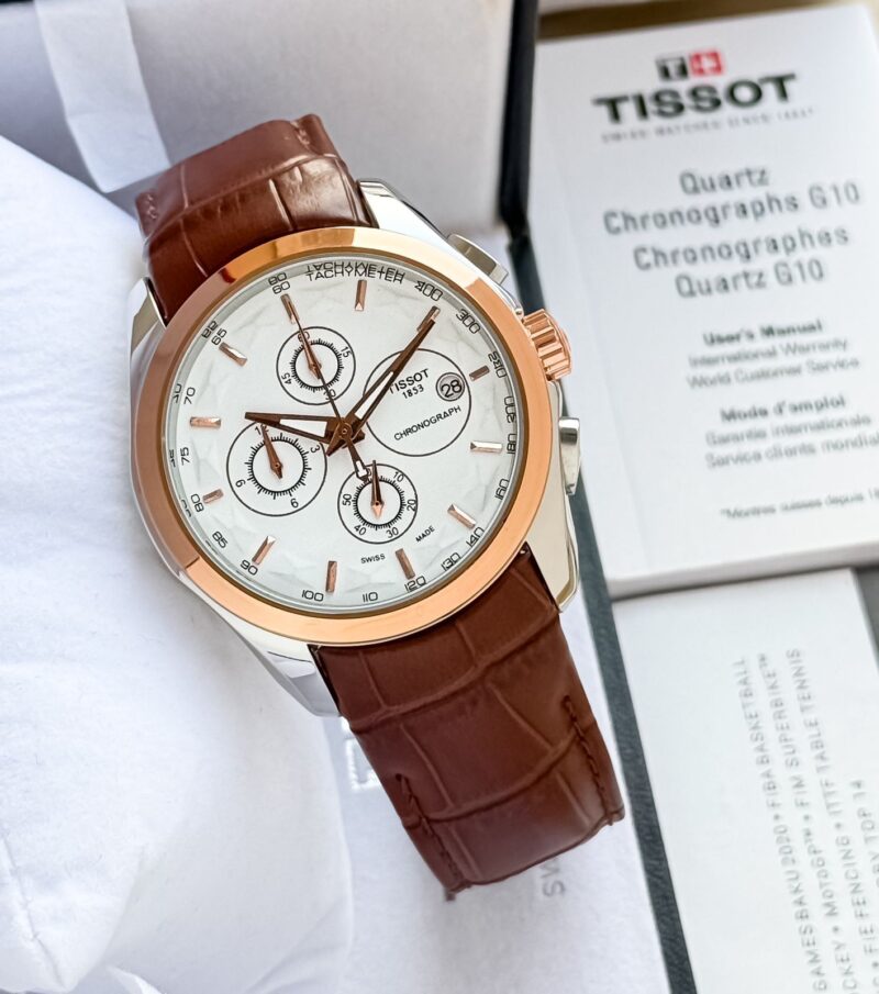 Tissot-Couturier Leather 1853 - Chronograph Watch