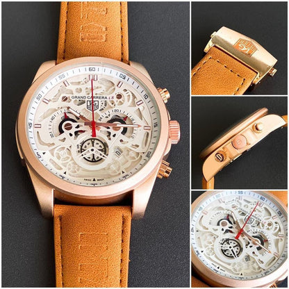 Tag Heuer Grand Carrera - Brown White Leather Belt