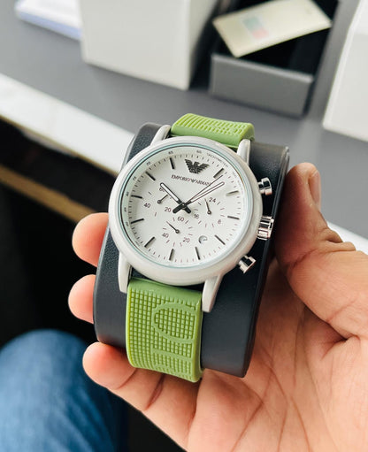Armani-AR1807 Luigi Green Strap (Chronograph Watch)