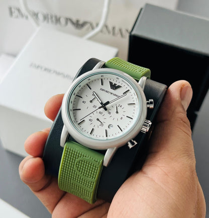 Armani-AR1807 Luigi Green Strap (Chronograph Watch)