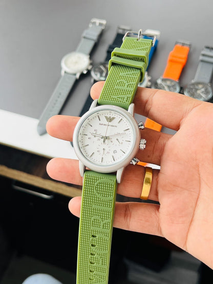 Armani-AR1807 Luigi Green Strap (Chronograph Watch)