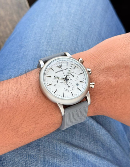 Armani-AR1807 Luigi Grey Strap (Chronograph Watch)