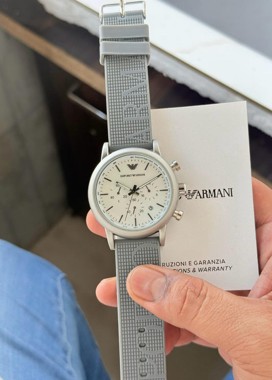 Armani-AR1807 Luigi Grey Strap (Chronograph Watch)