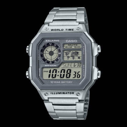 CASIO AE 1200 - Silver Grey