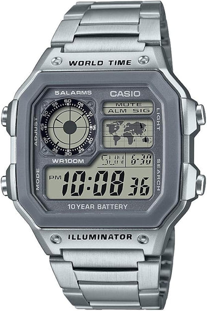 CASIO AE 1200 - Silver Grey