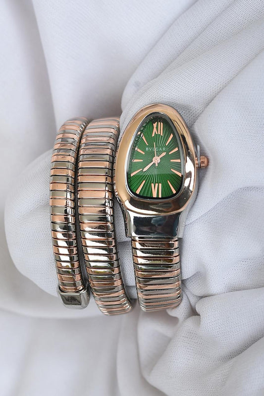 BVL SERPENTINE - Two Tone - Rose Gold STRAP SPIRAL - White Dial