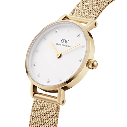 Daniel Wellington Petite Bondi Gold Set | White Dial & Gold Mesh
