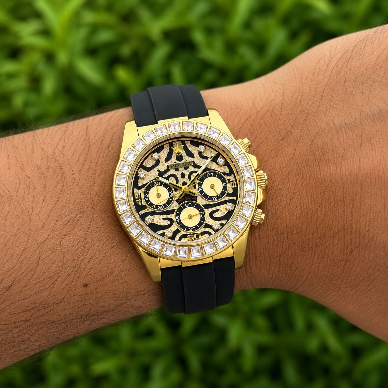 Rolex Tiger edition silicon (Golden)