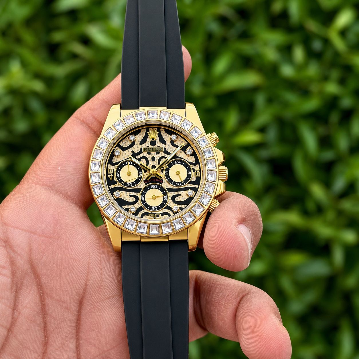 Rolex Tiger edition silicon (Golden)