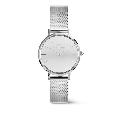 Daniel Wellington Classic Petite Couple Set | Silver Mesh Edition